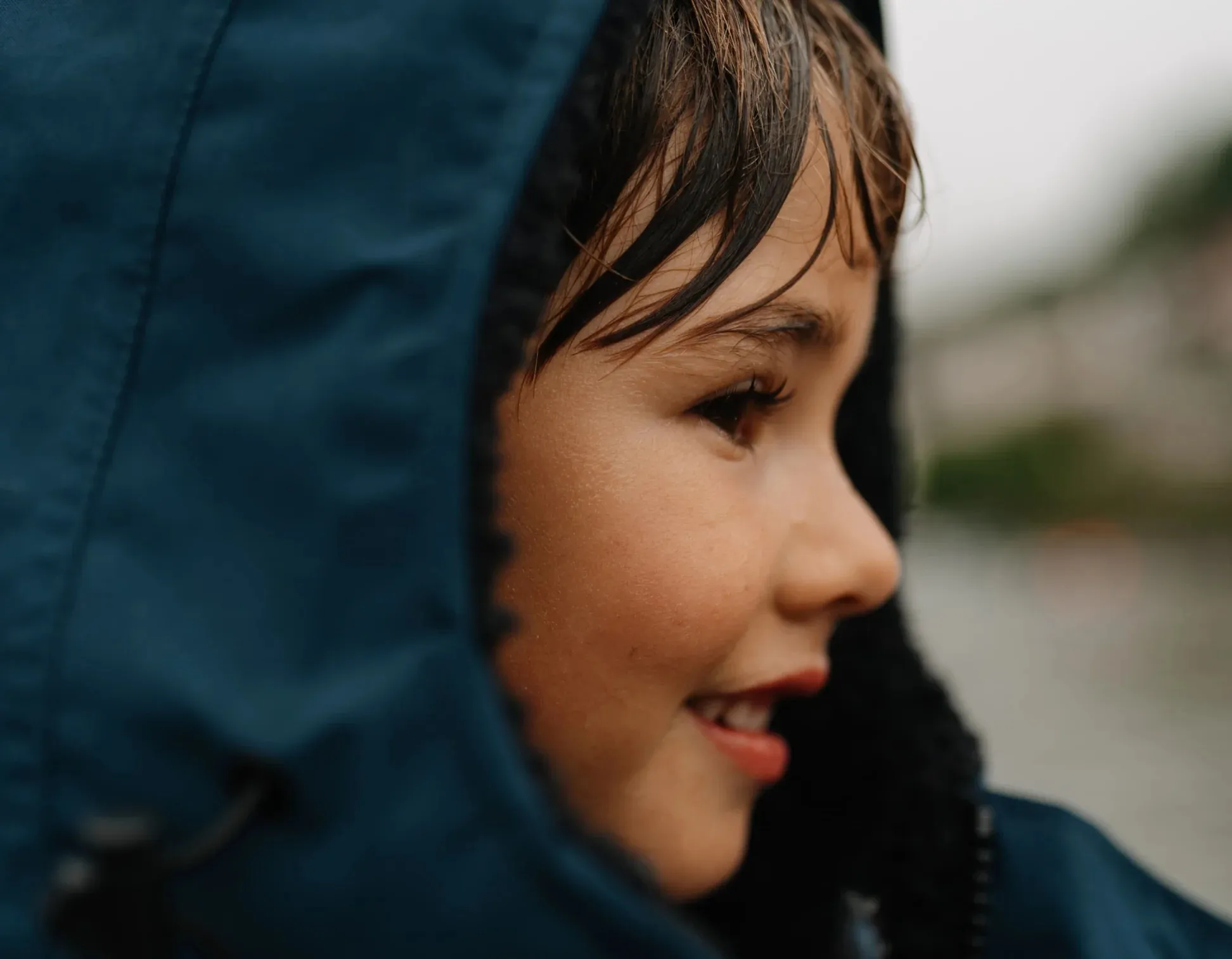 Kids Dry Poncho - Navy