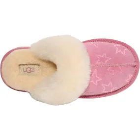 Kids' UGG Cozy II Iridescent Stars Dusty Orchid/Pink Suede