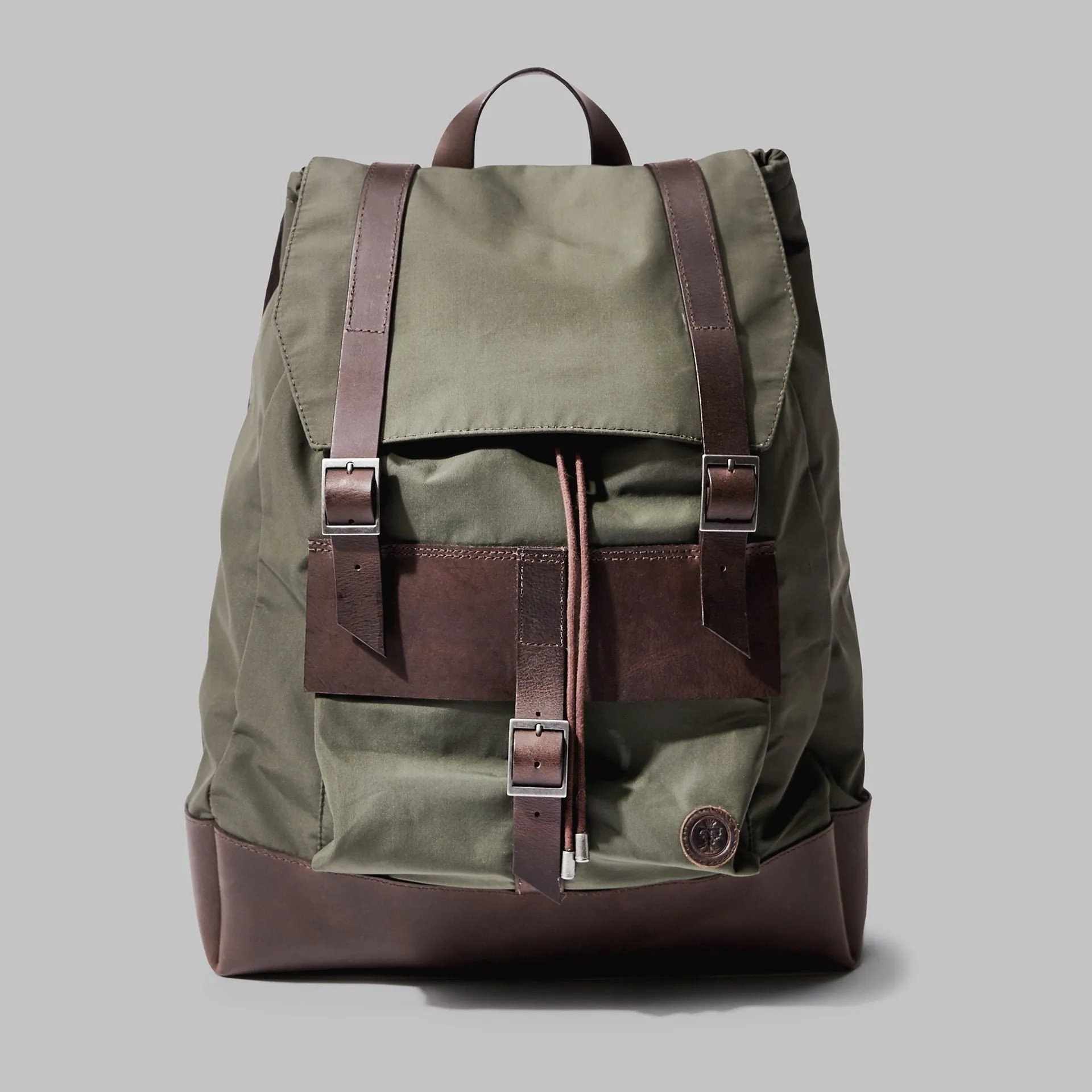 Kingsley Olive Nylon Rucksack