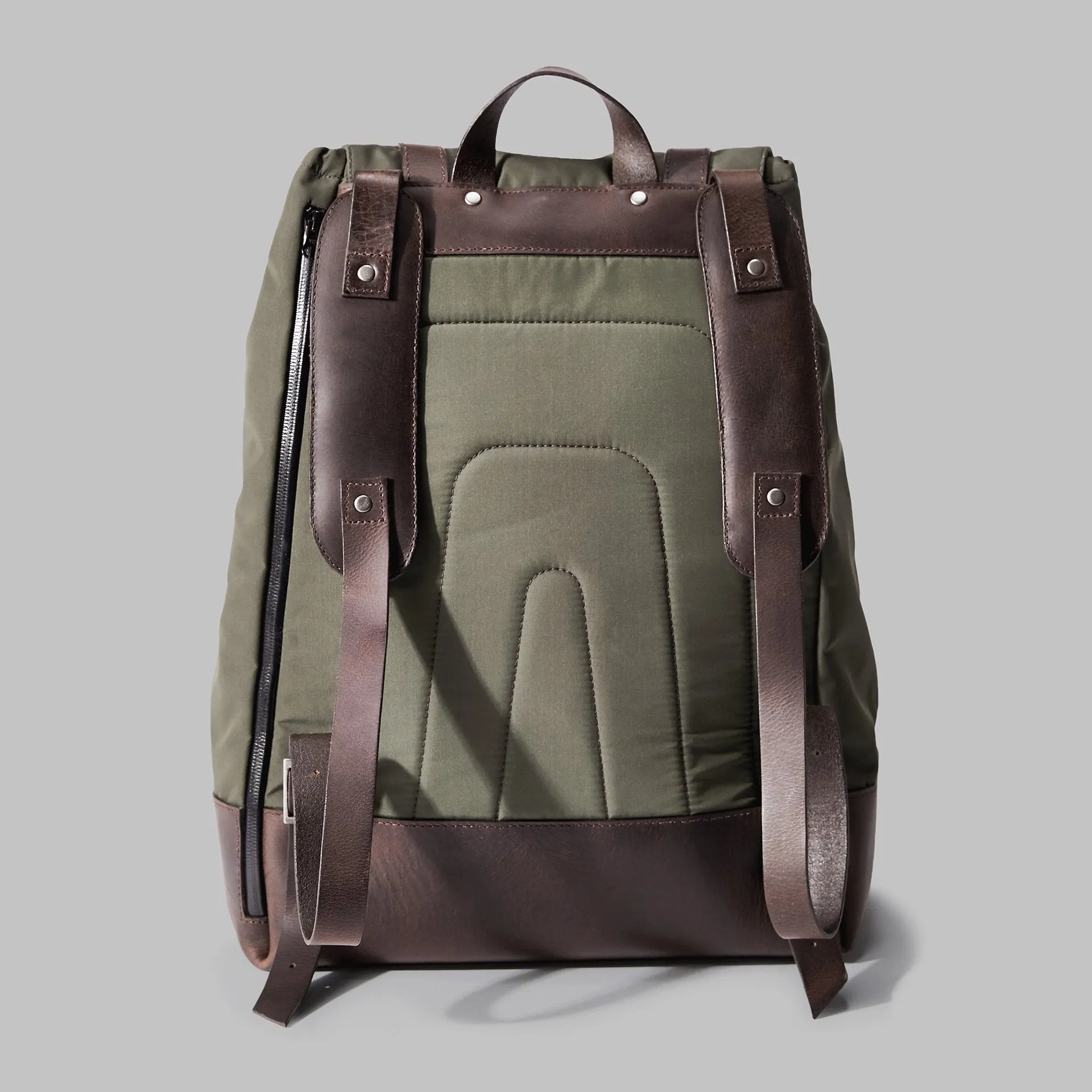 Kingsley Olive Nylon Rucksack