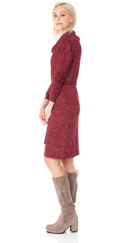 Laney Sweater Dress, cranberry