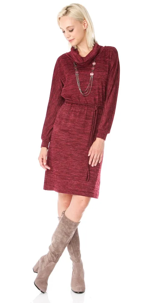 Laney Sweater Dress, cranberry