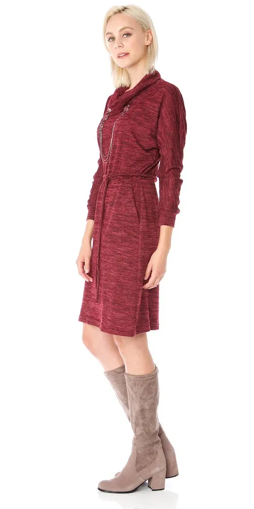 Laney Sweater Dress, cranberry