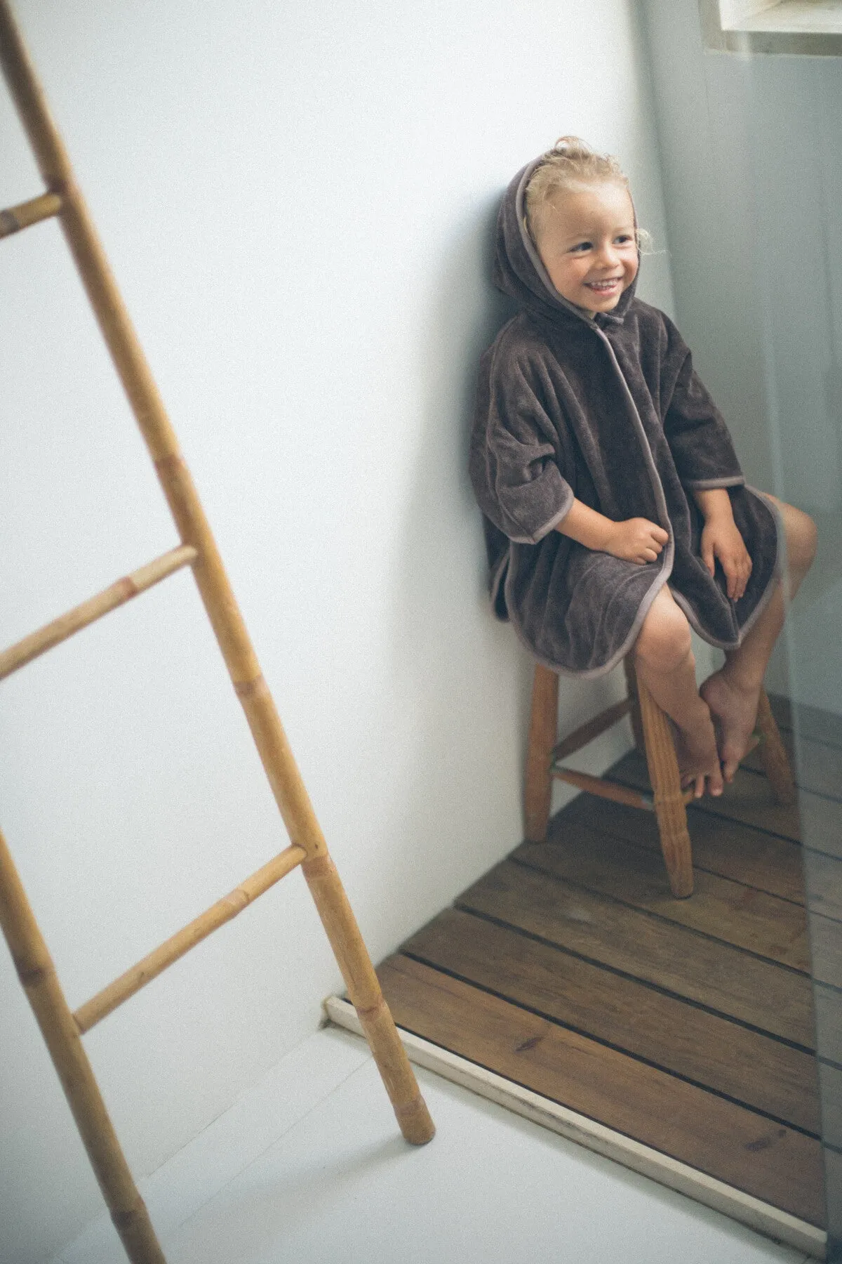 【LAST ONE】Towel poncho / Brown