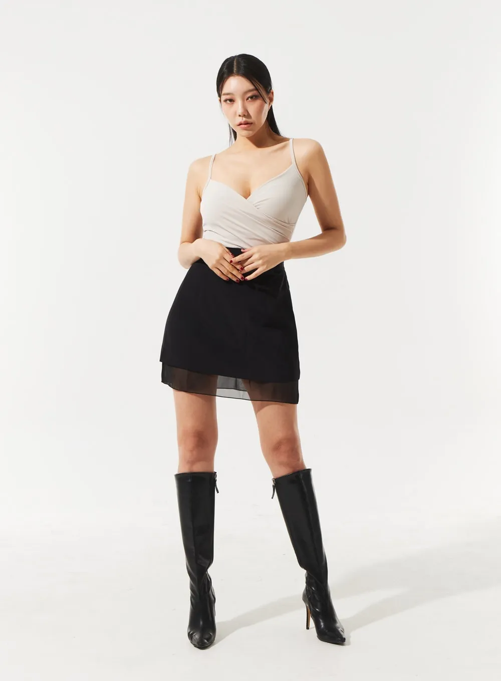 Layered Mini Skirt IM329