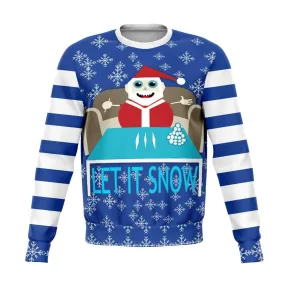 Let It Snow Offensive Ugly Christmas Sweater