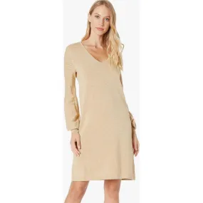 Lilly Pulitzer Sarjya Sweater Dress in Heathered Sandbar Metallic - Size Small