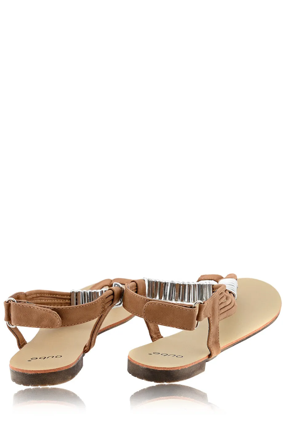 LIZ Metallic Brown Sandals