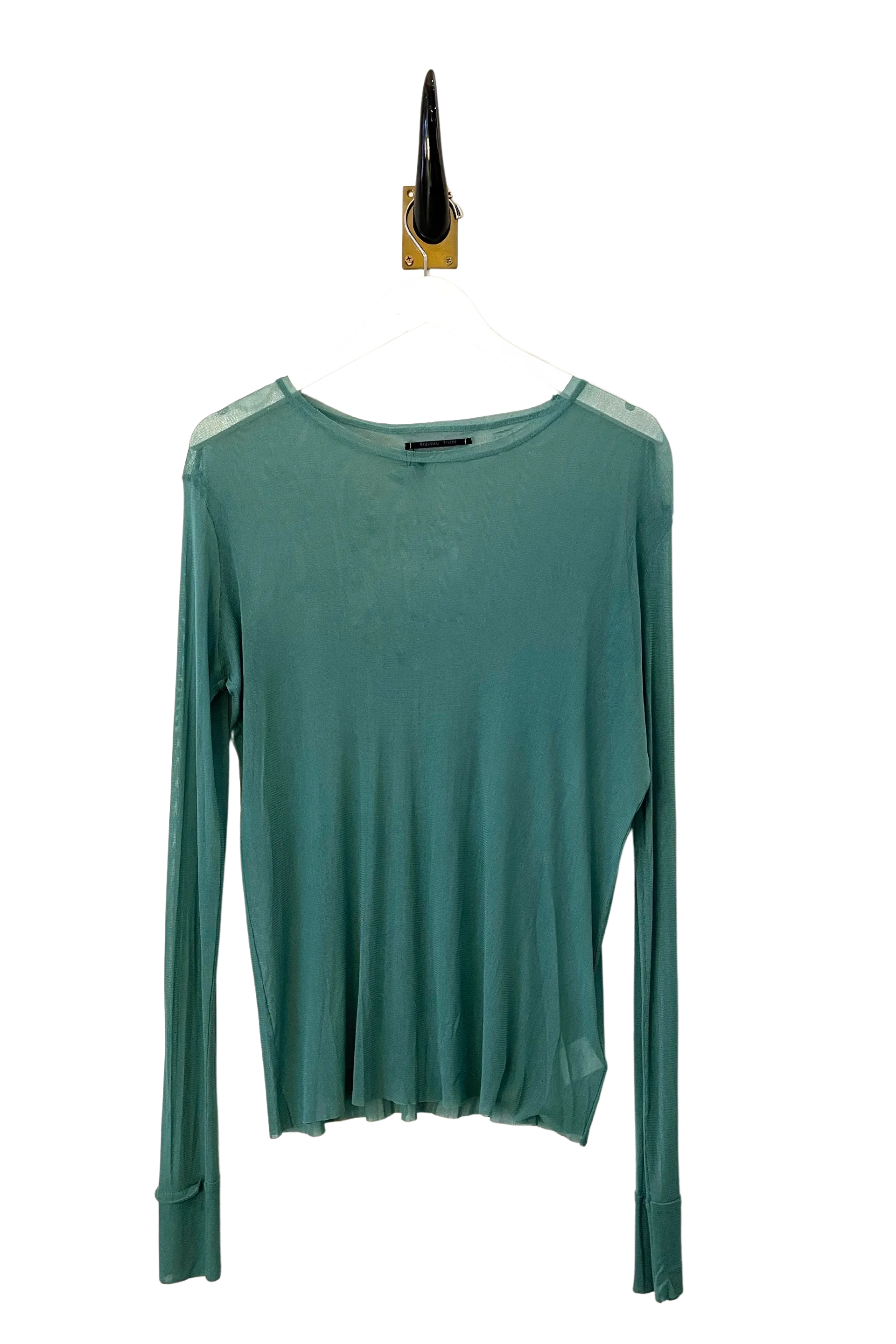 Longsleeve Silk Tulle T - Surf