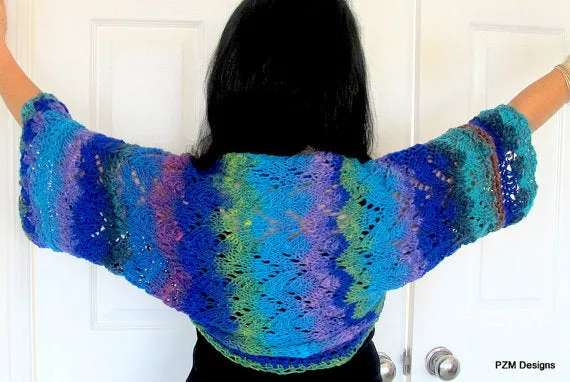 Luxurious Designer Knit Bolero Shrug, Gift for Her