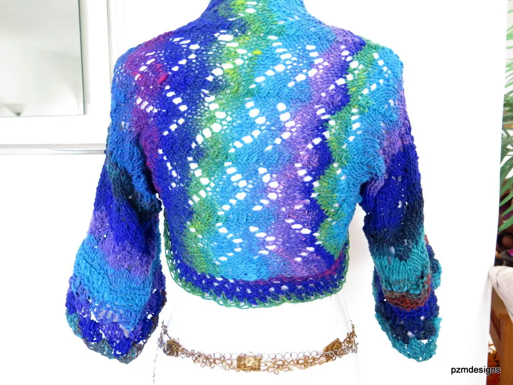 Luxurious Designer Knit Bolero Shrug, Gift for Her