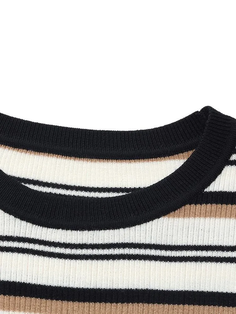 Machine Washable Wool Striped Sweater