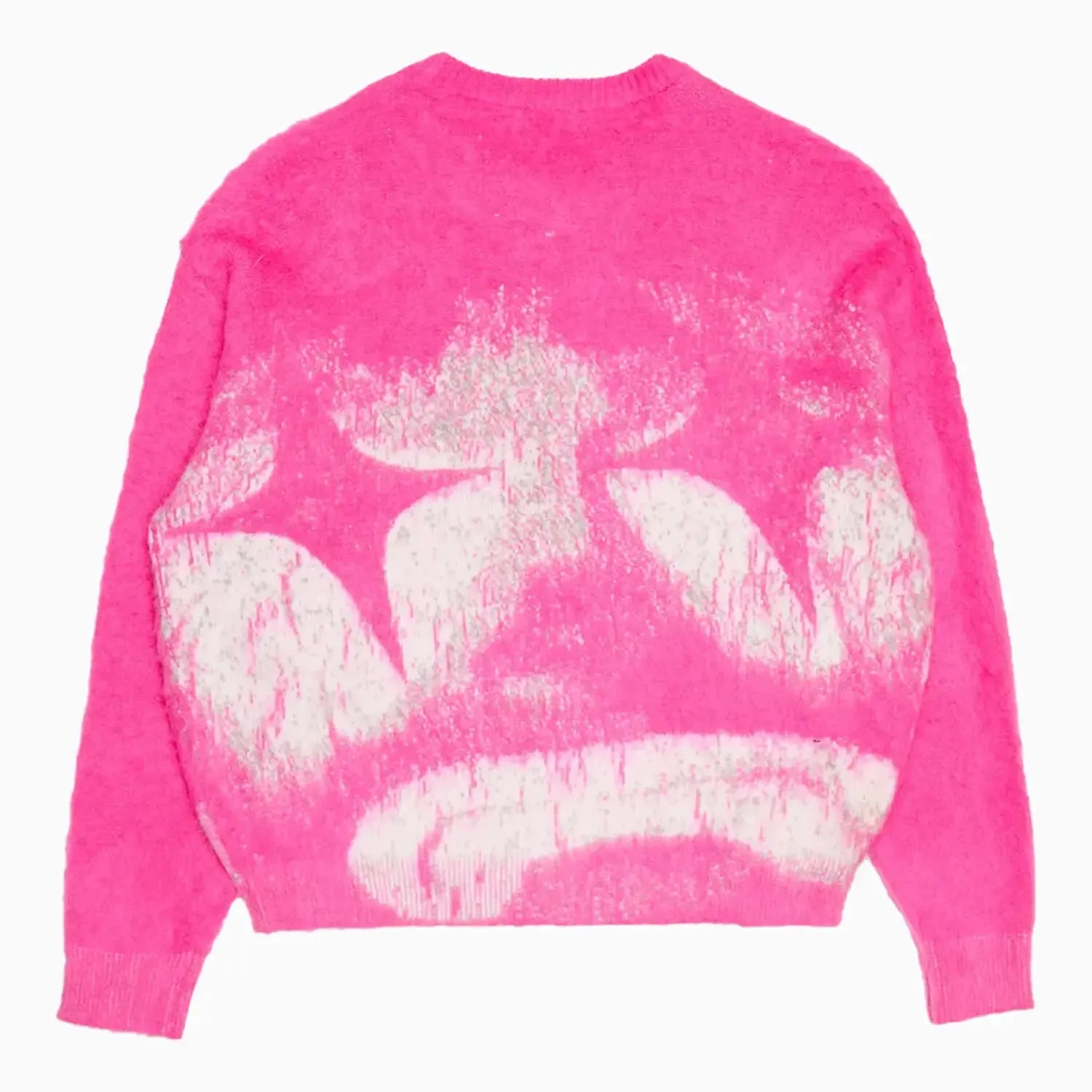 Men's Sad Days Fuchsia Crew Neck Sweater