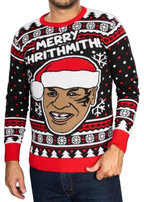 Merry Chrithmith! Funny Boxer Knitted Ugly Christmas Sweater - Long Sleeve for Men and Women