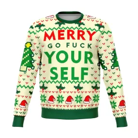 Merry Go F Yourself Funny Ugly Christmas Sweater