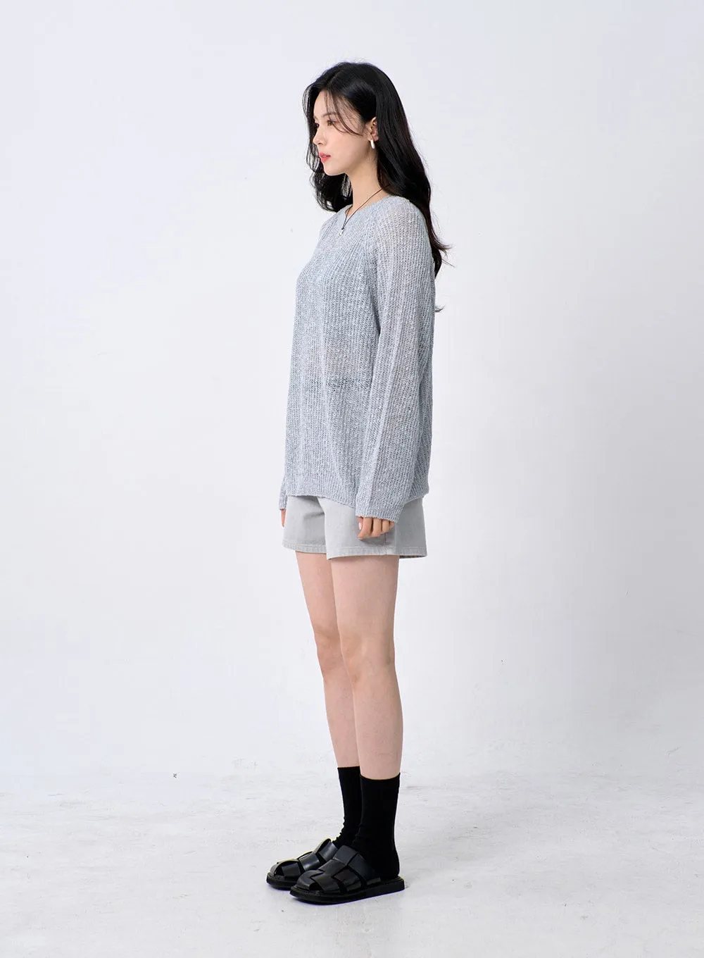 Mesh Sweater OA304