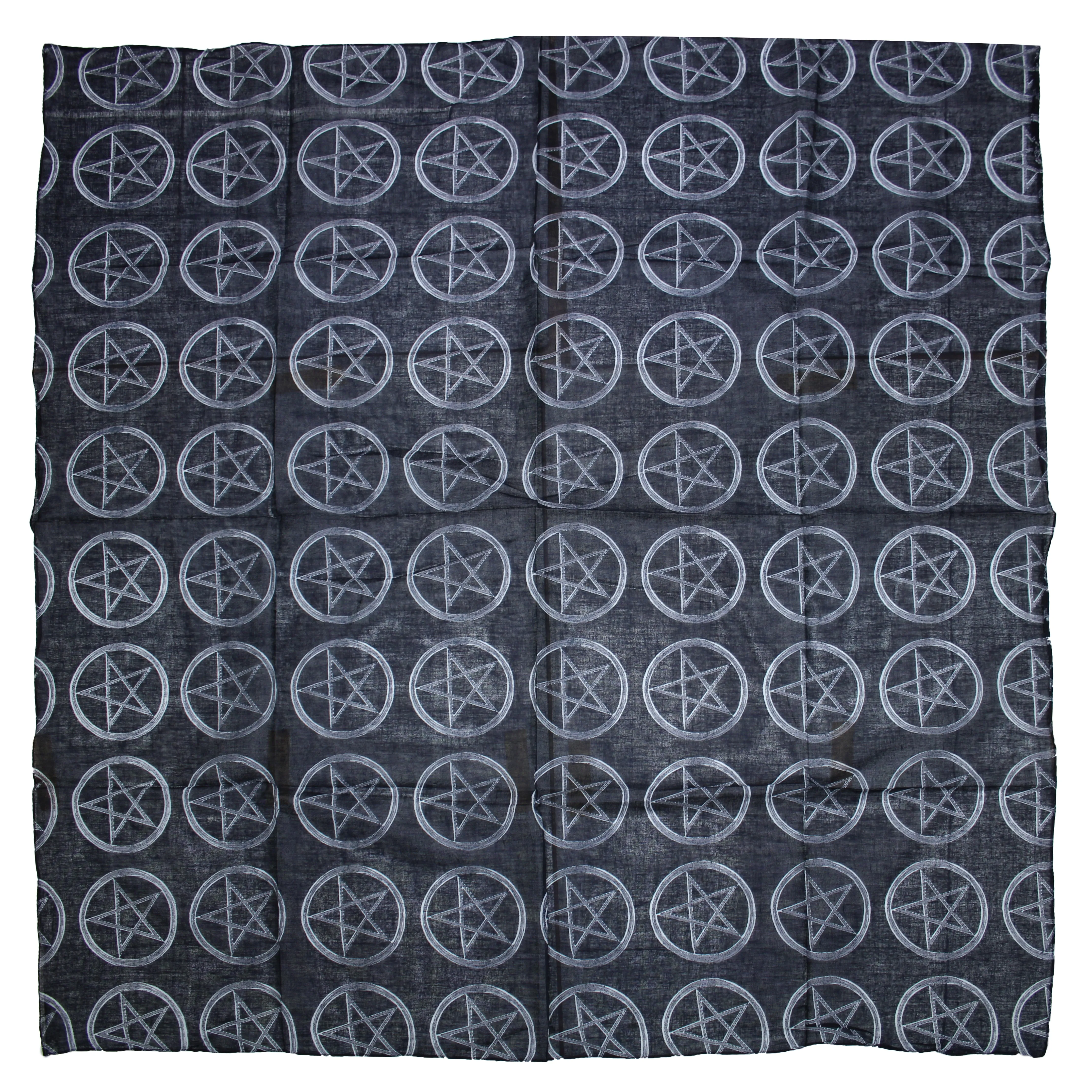 Meter x Meter Pentagram Print Square Scarf