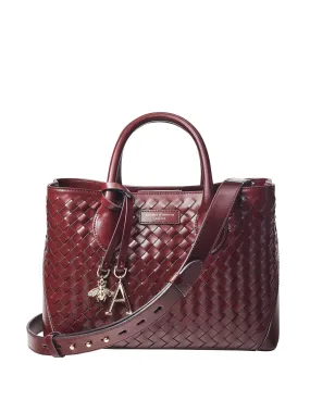 Midi london tote bag in merlot