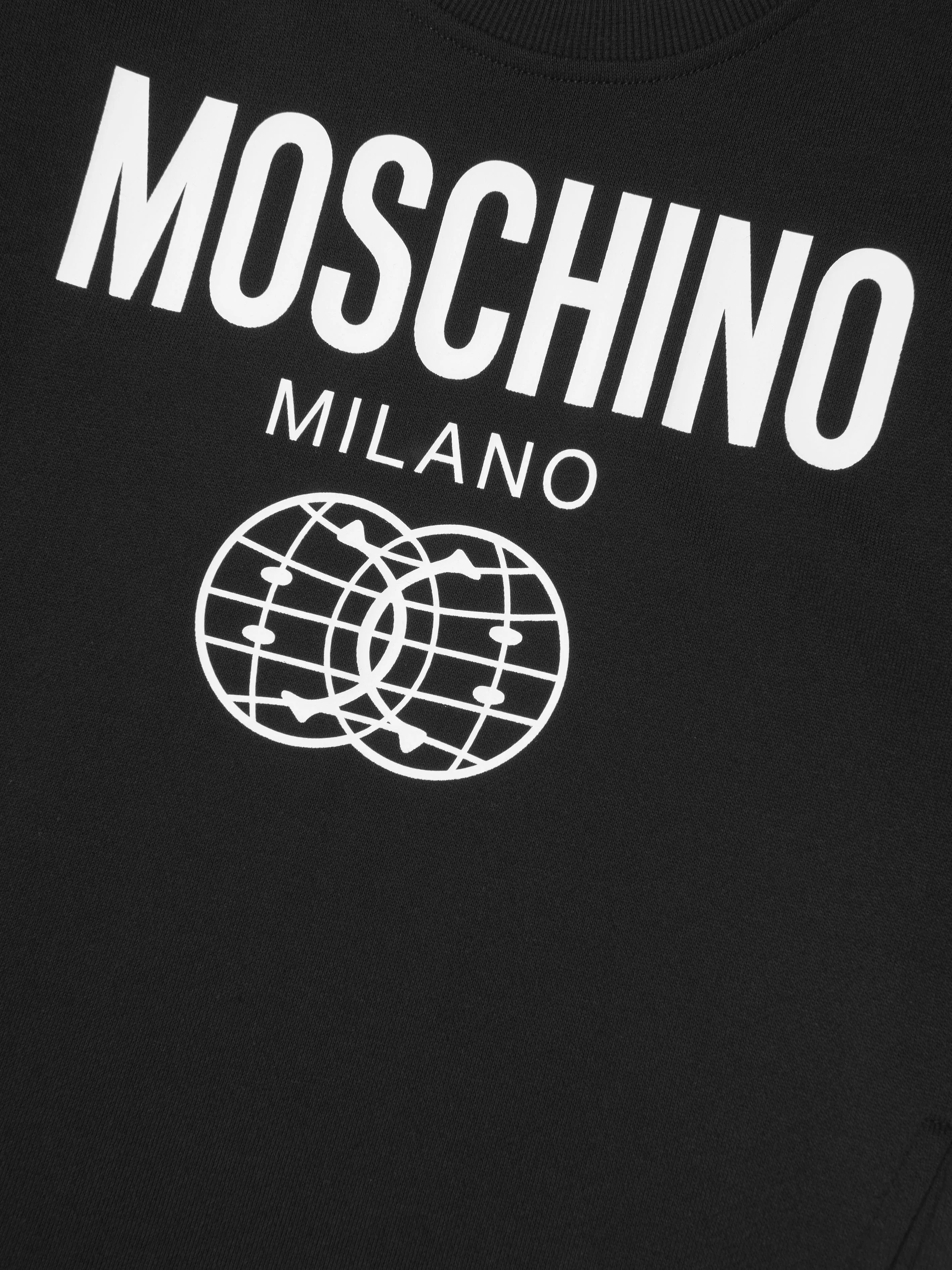 Moschino Girls Milano Logo Sweater Dress in Black