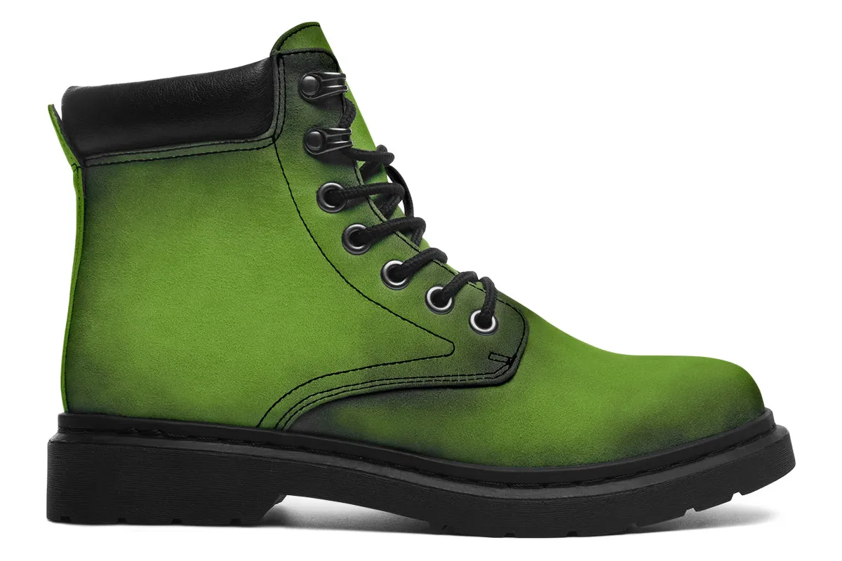 Mystic Moss Classic Boots - High Quality Micro-Suede Weatherproof Vegan Shoes with Stitched on Soles