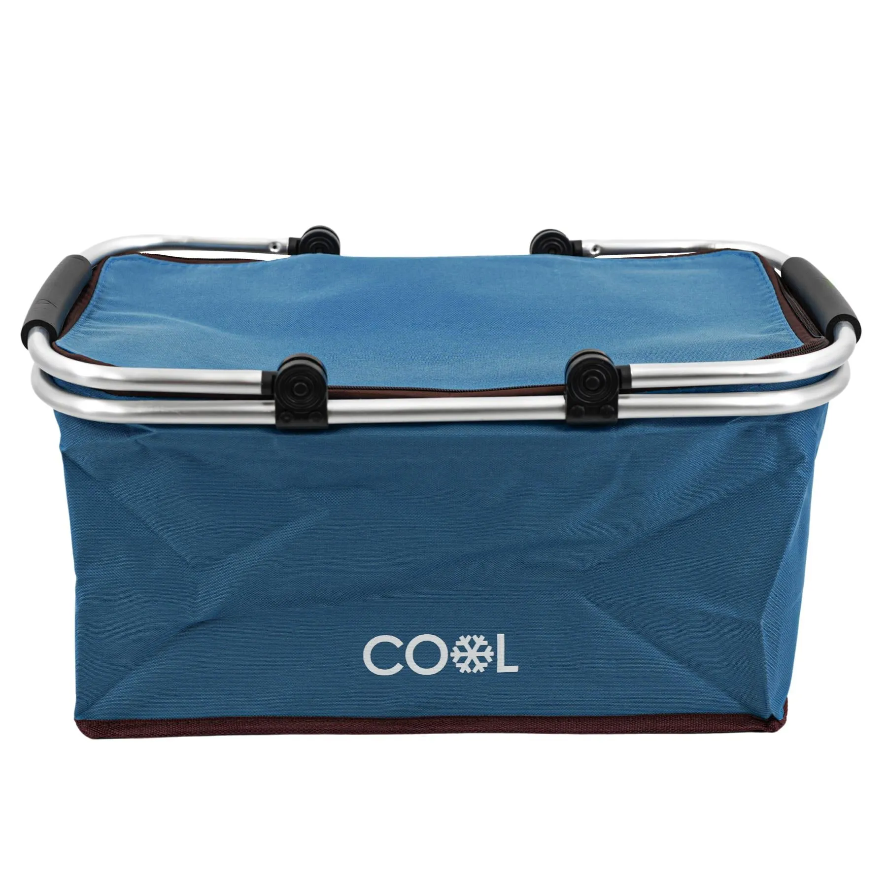 Navy Cooler Basket Bag