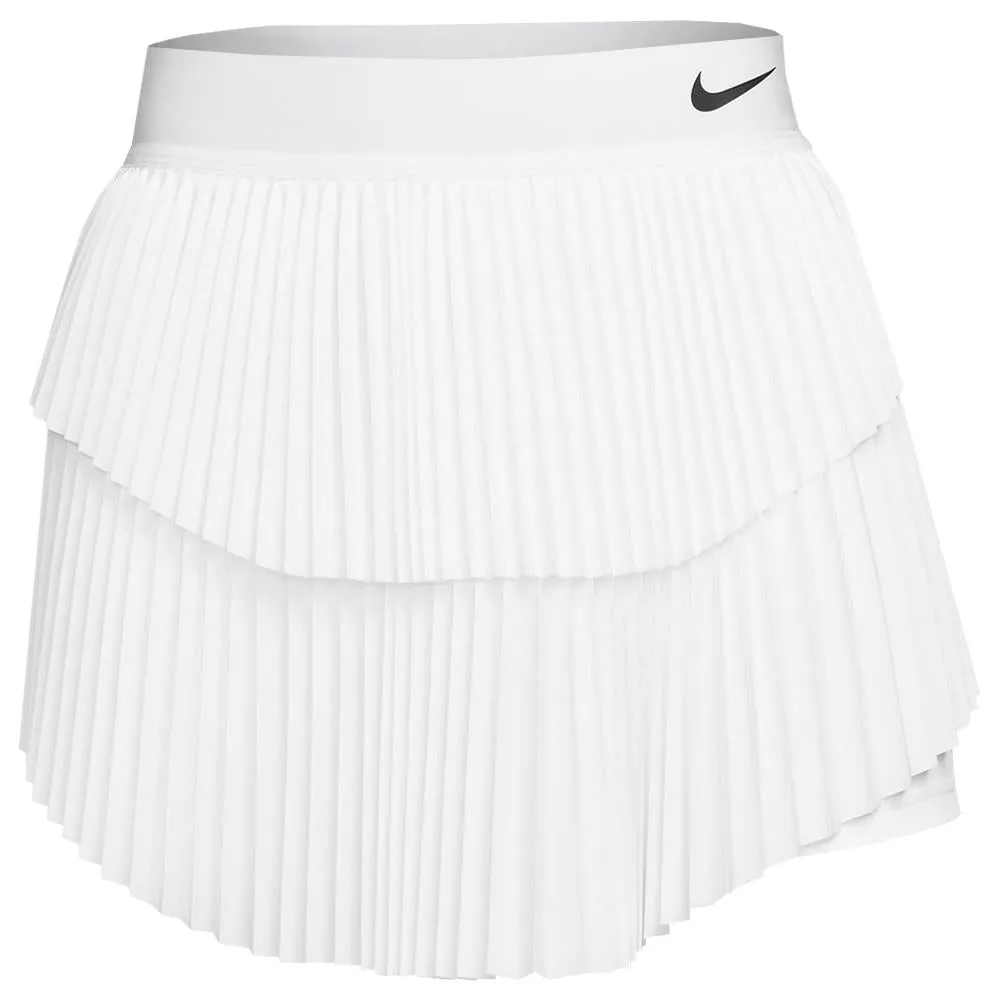 Nike Women's Slam Pleated Skirt - White/Black