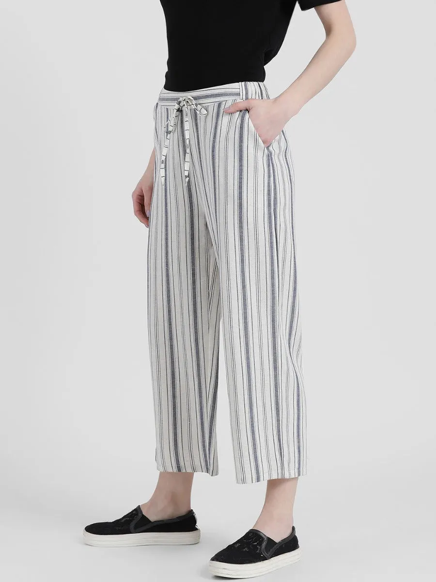 Off-White Striped Palazzo