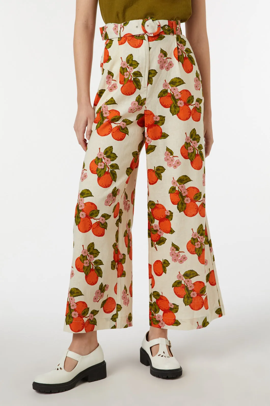 Orange Toile Pant