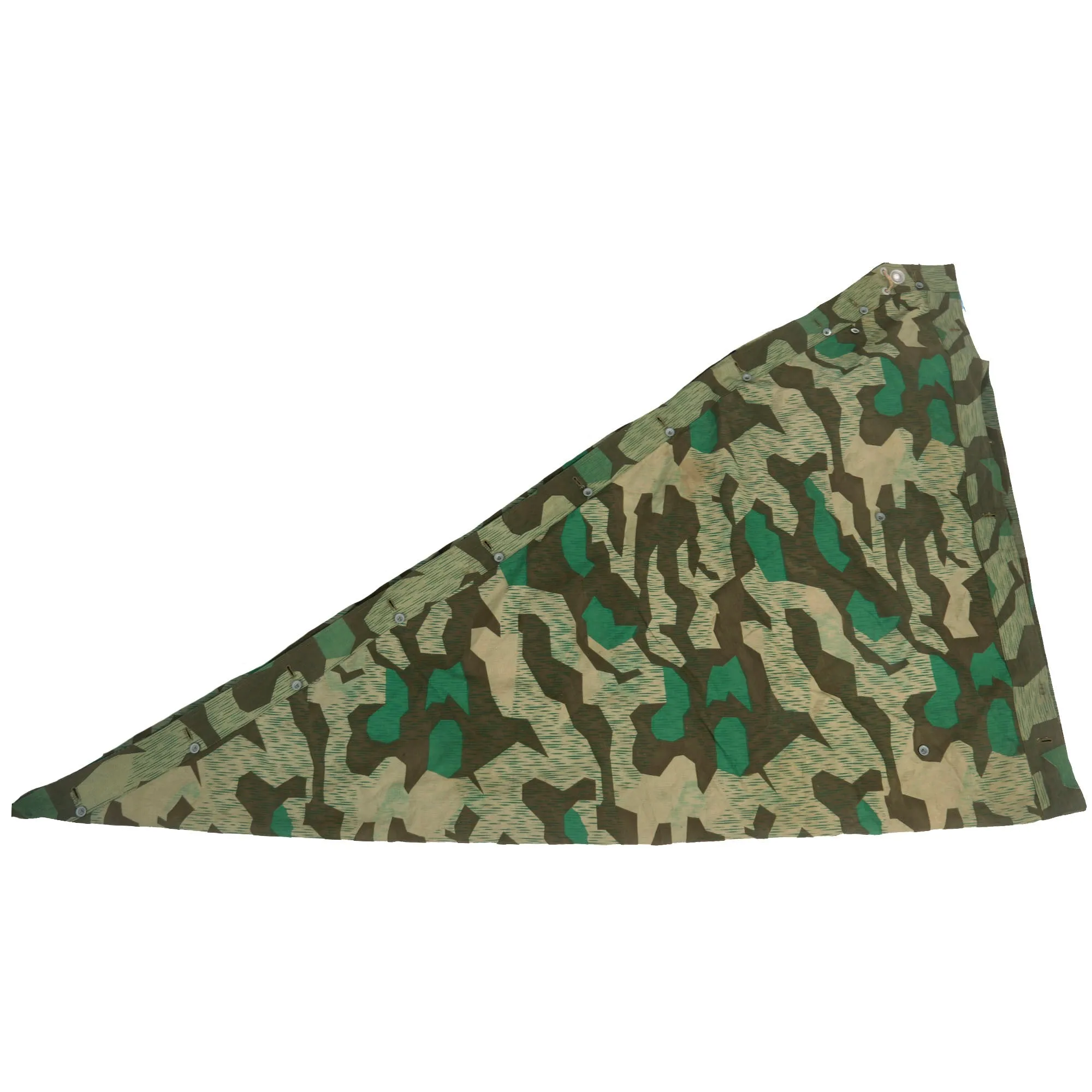 Original Excellent German WWII Zeltbahn Tent Quarter & Poncho in Splinter Camouflage by Hermann Wighardt - dated 1940