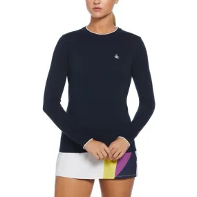 Original Penguin Longsleeve Solid Pullover Golf Sweater 2024 Women