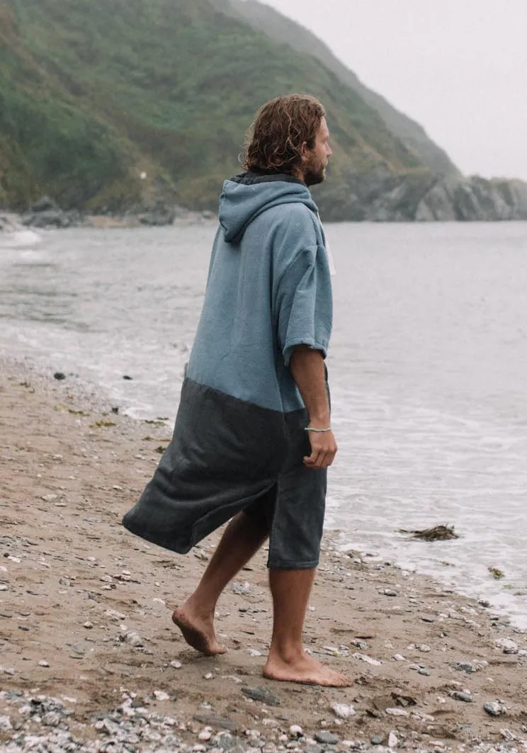 Original Poncho Towel Changing Robe - Mineral Blue / Anthracite Grey