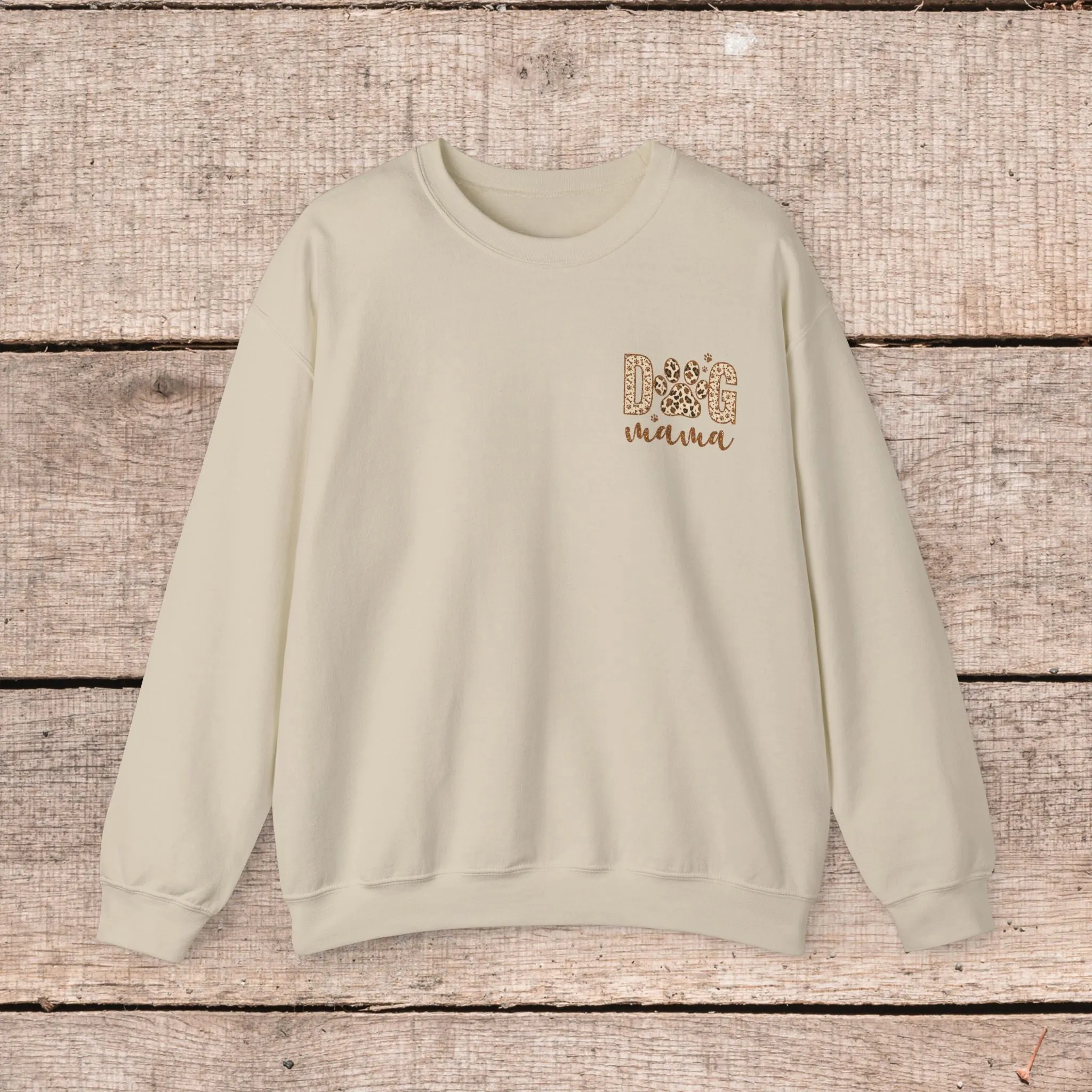 Oversized Dog Mama Crewneck Sweatshirt - Pet Owner Gift for Her