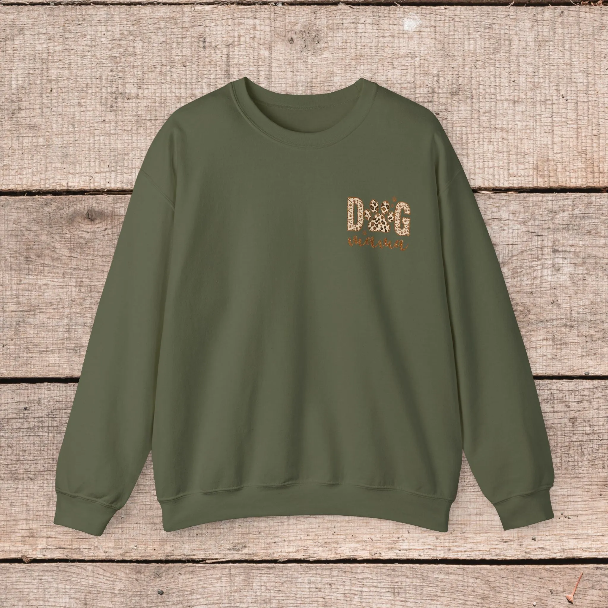 Oversized Dog Mama Crewneck Sweatshirt - Pet Owner Gift for Her