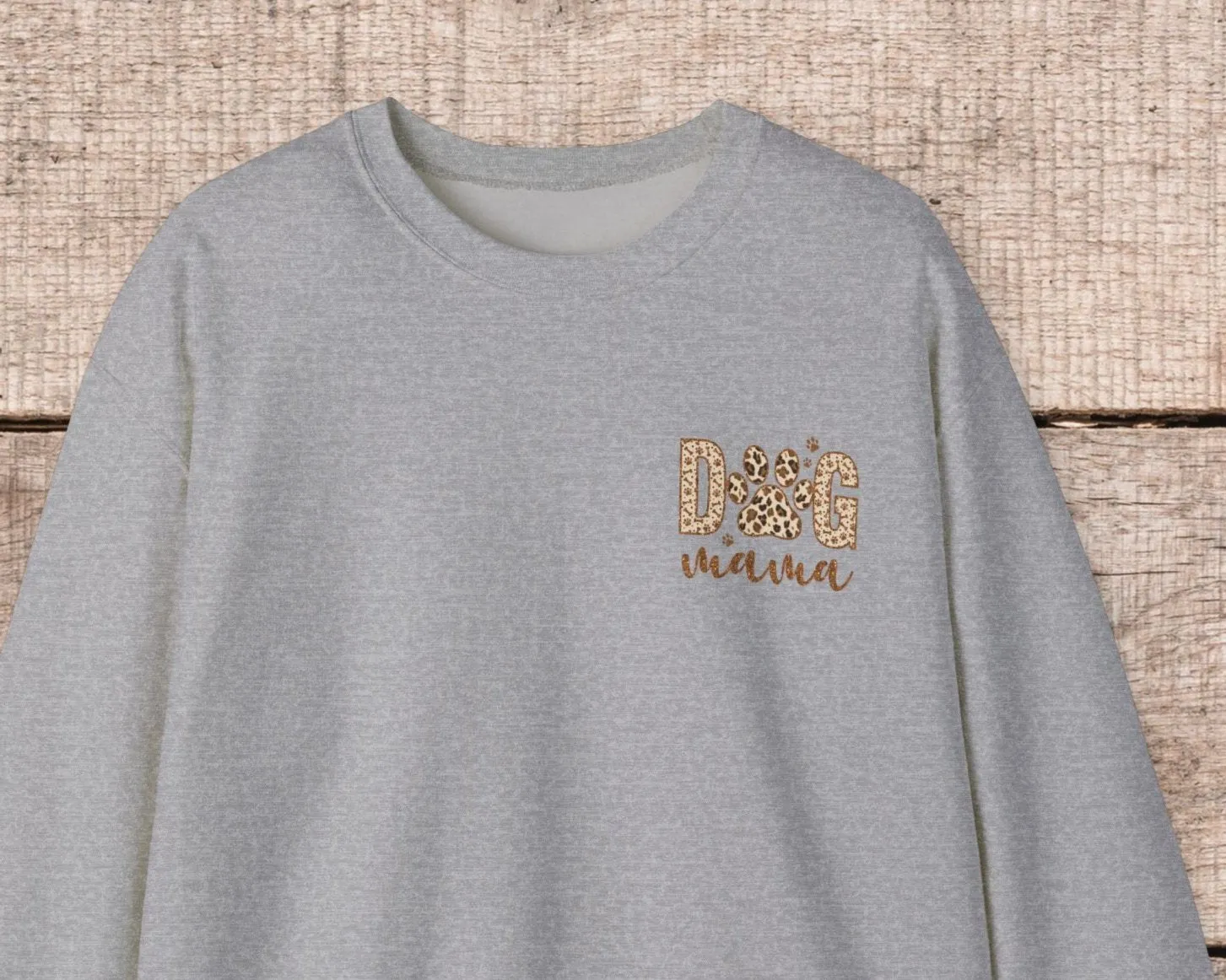 Oversized Dog Mama Crewneck Sweatshirt - Pet Owner Gift for Her