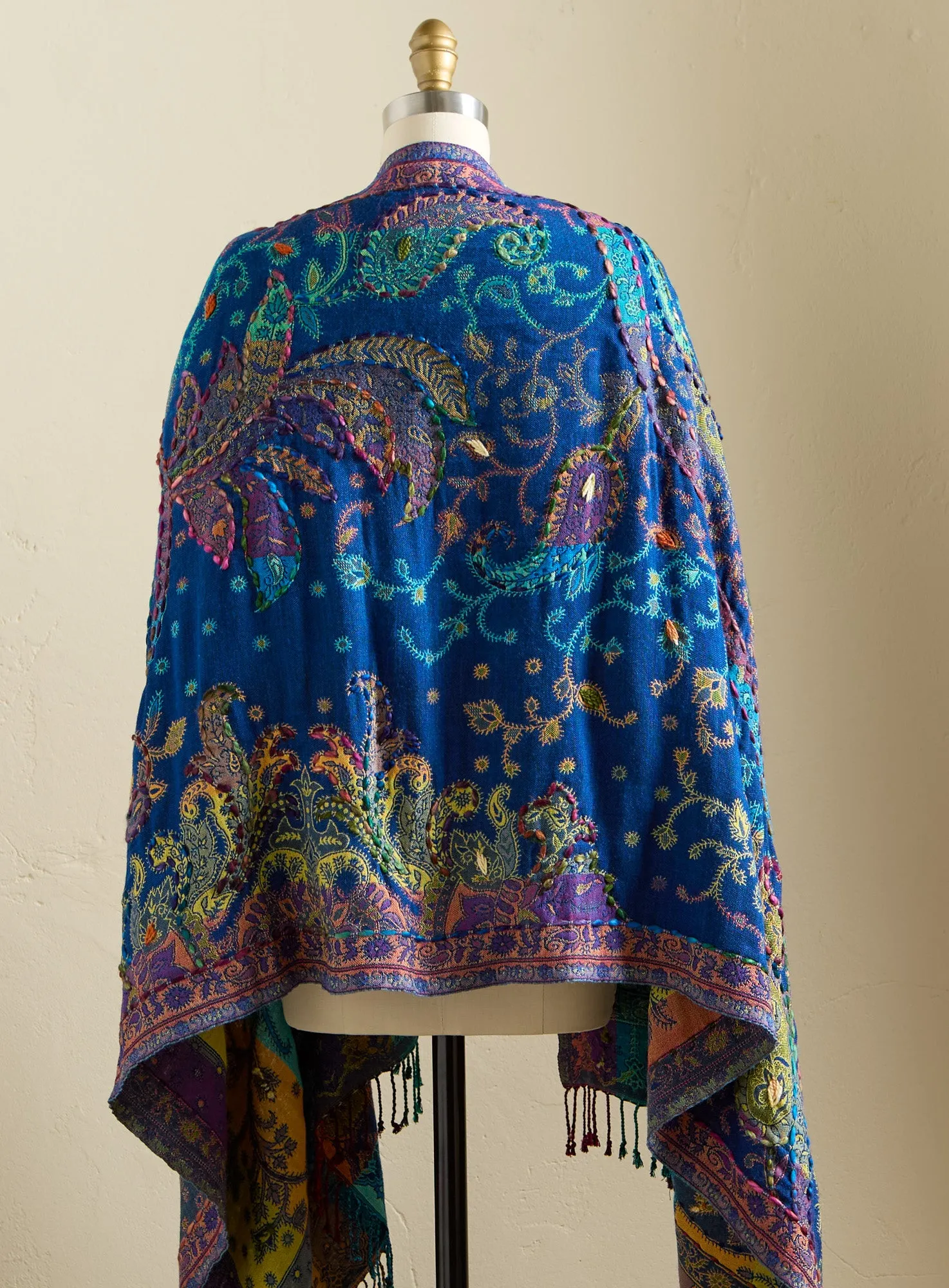 Paisley Rainbow Multiway Shawl