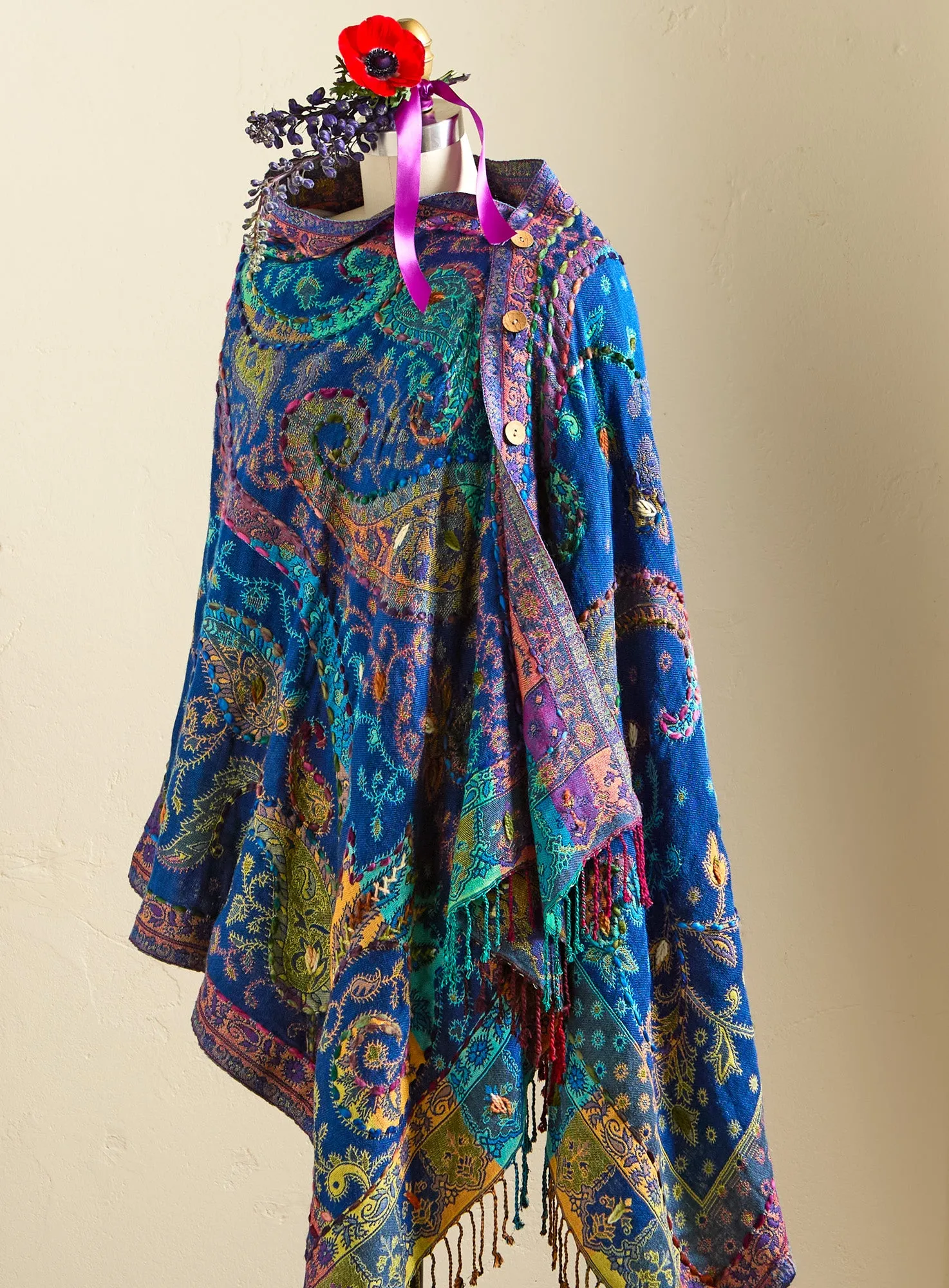 Paisley Rainbow Multiway Shawl