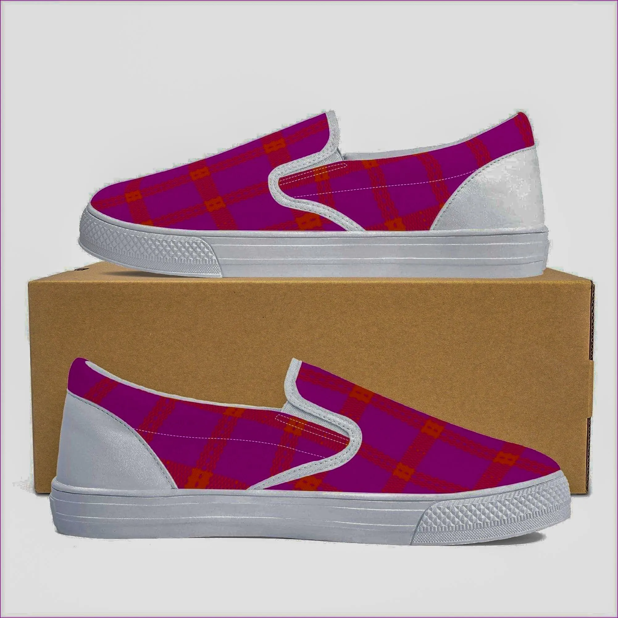 Perfusion Plaid Slip-on Shoes