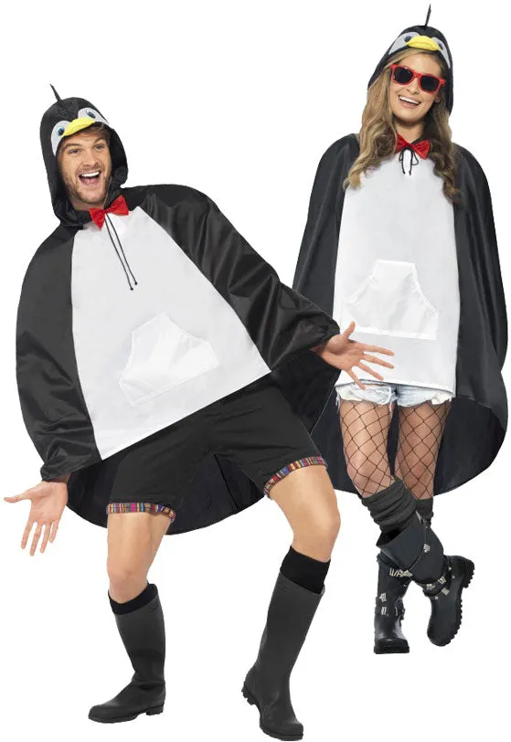 Pinguin Party Poncho Regenschutz