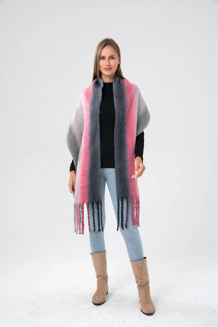 Pink Gradient Blanket Scarf(Only 1 Left!)