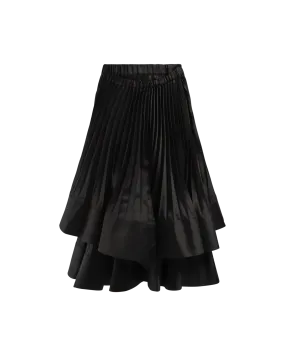 Pleated Layered Skirt