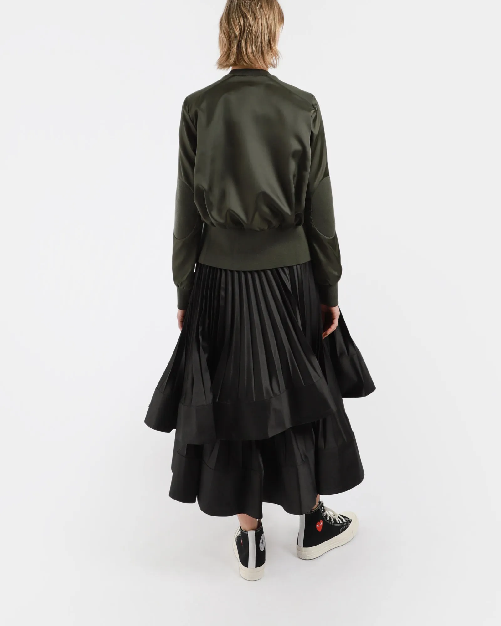 Pleated Layered Skirt