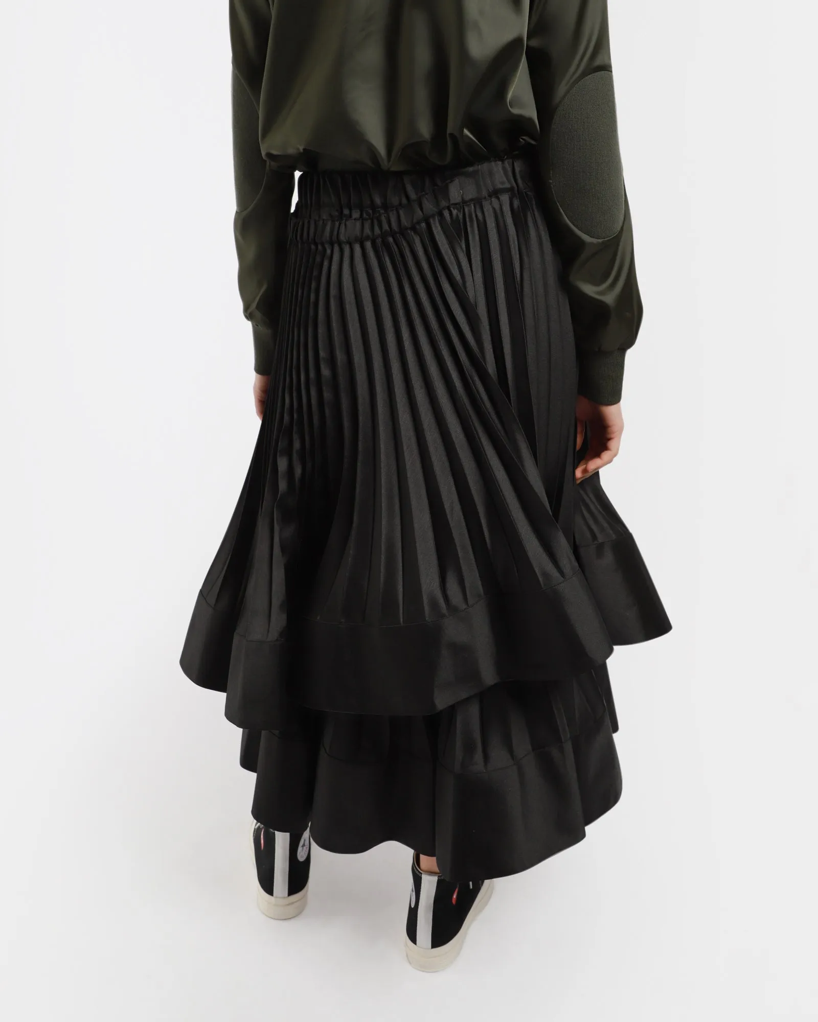 Pleated Layered Skirt