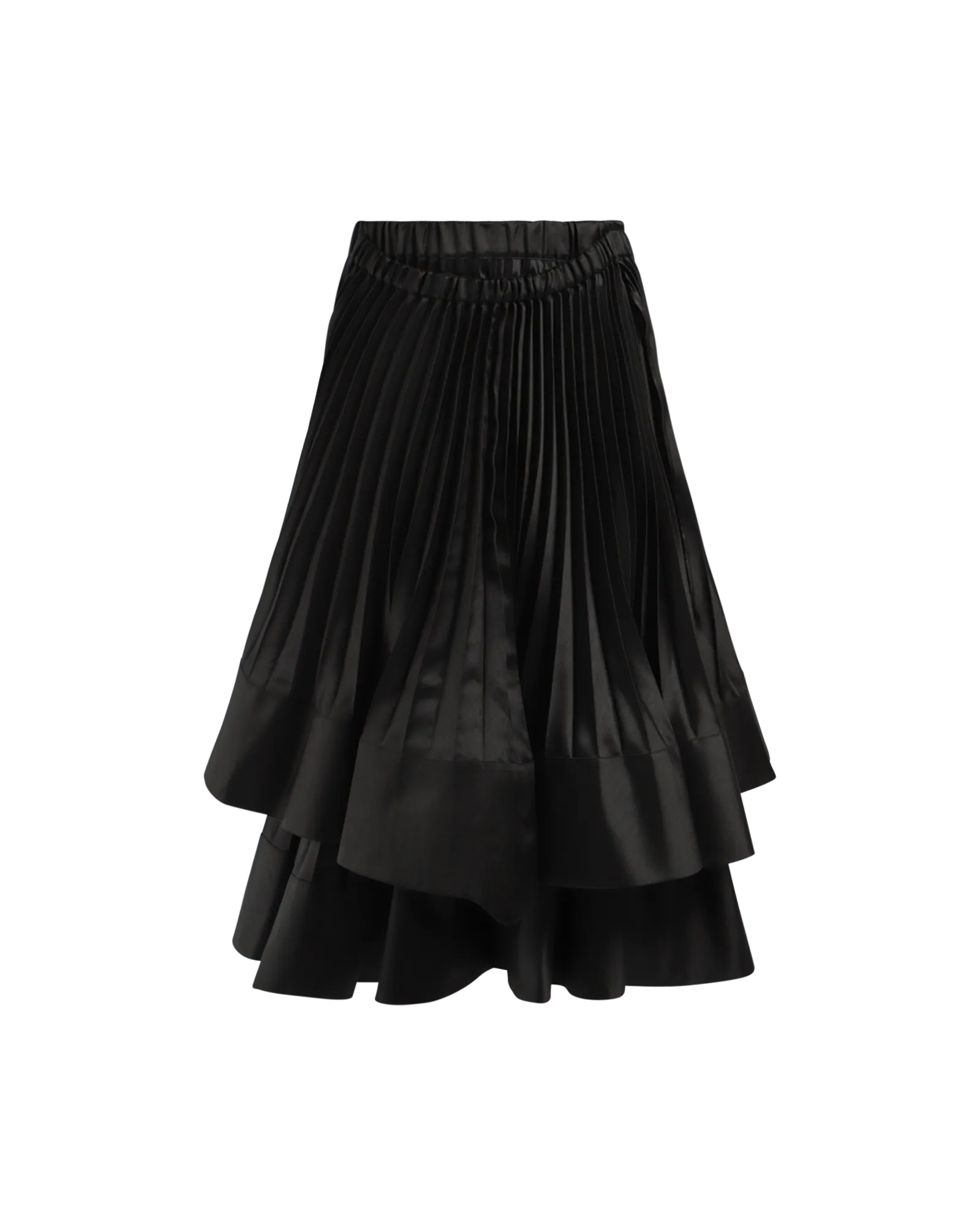 Pleated Layered Skirt