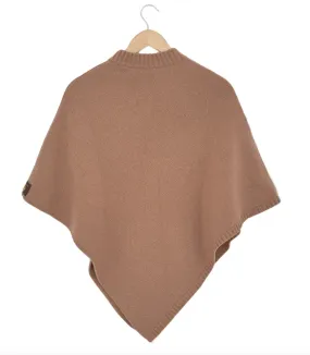 Poncho court 100 % Cachemire