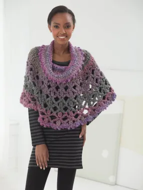 Poncho With Cowl (Crochet) - Version 2