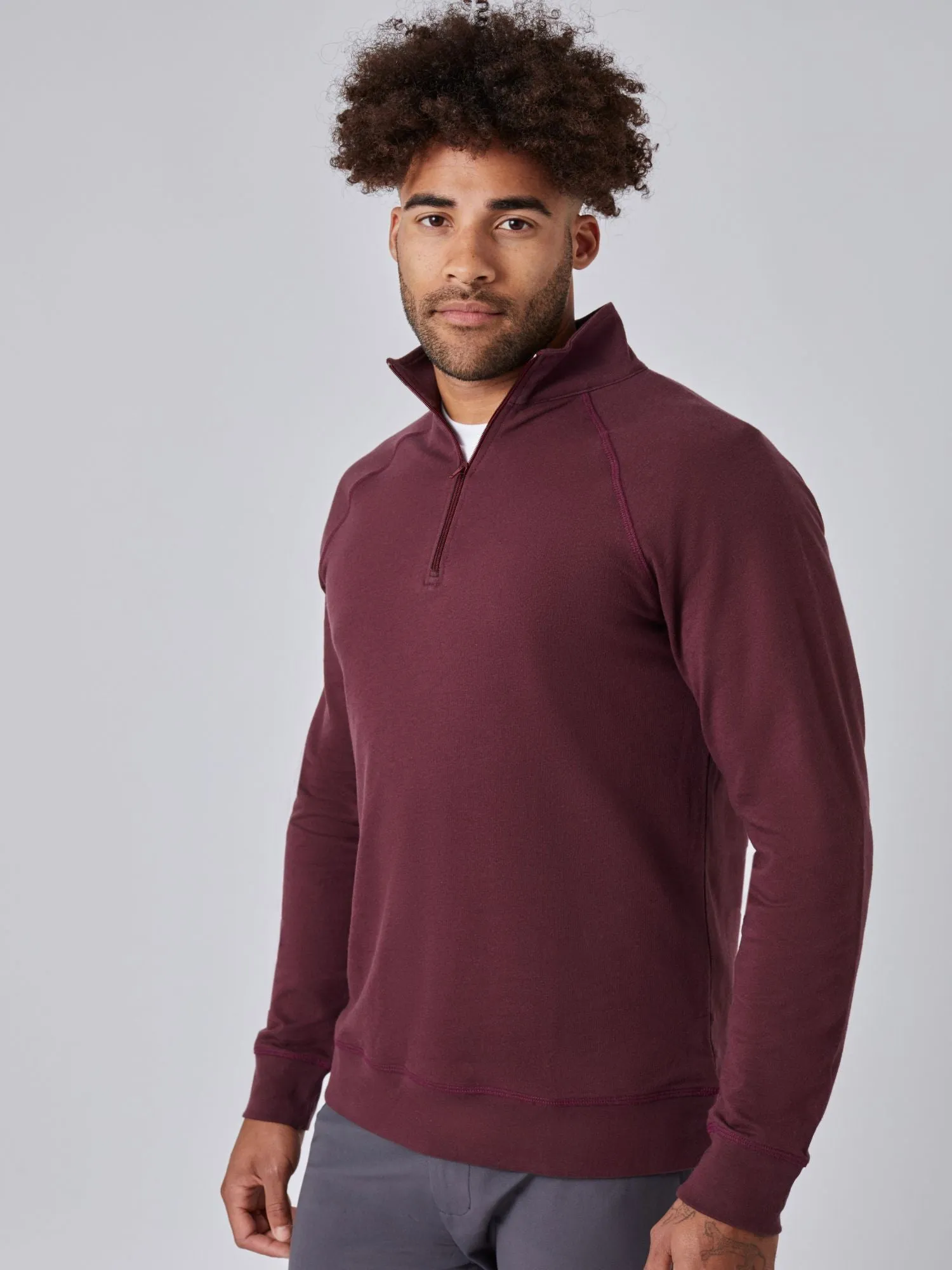 Port Red Quarter Zip