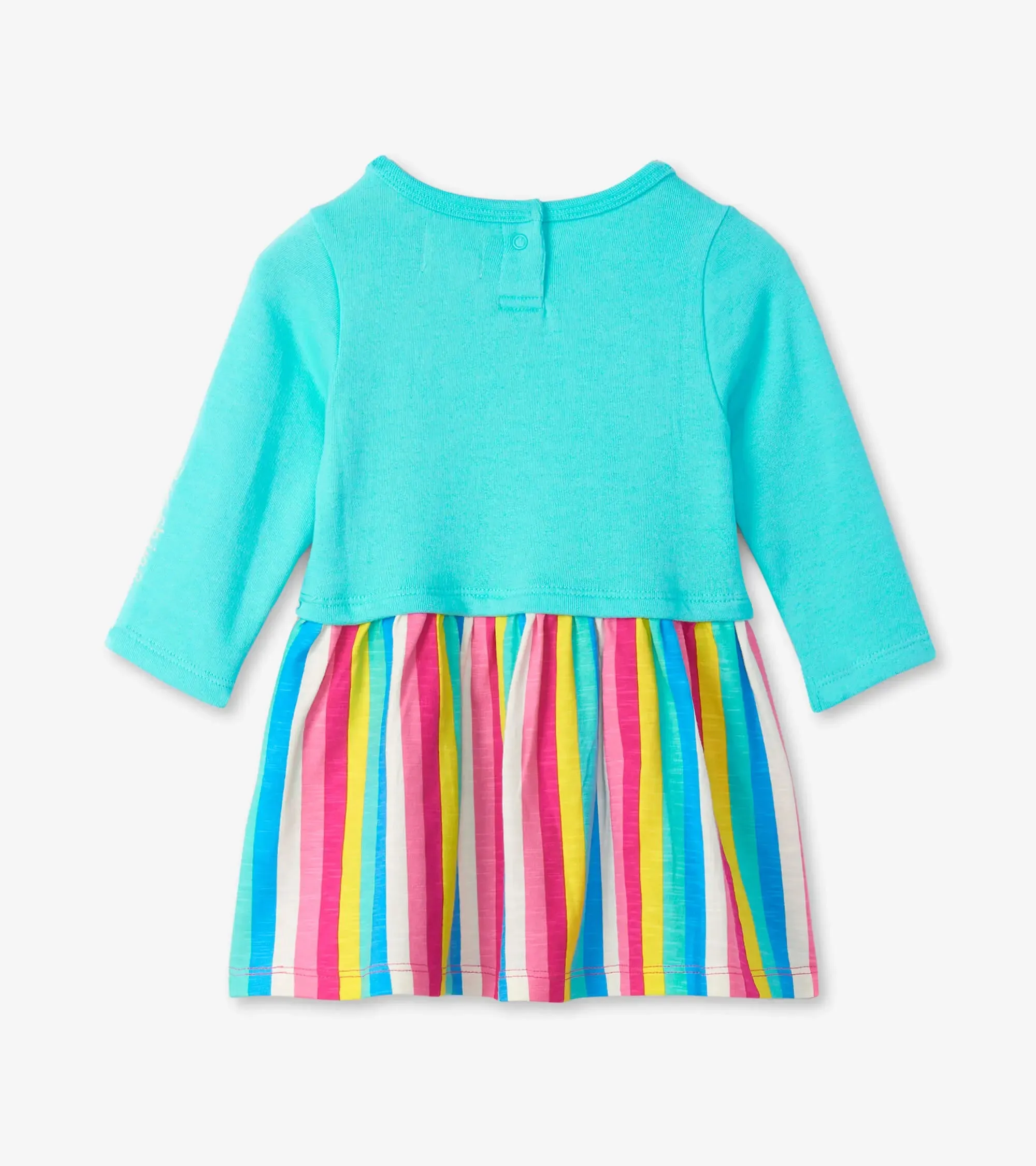 Radiant Rainbow Layered Knit Baby Girls Dress | Hatley