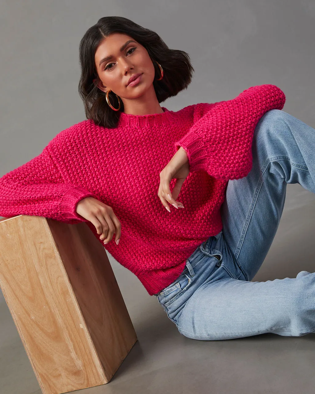 Rosalia Oversized Knit Pullover Sweater