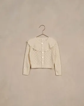 Ruffle Cardigan || Ivory