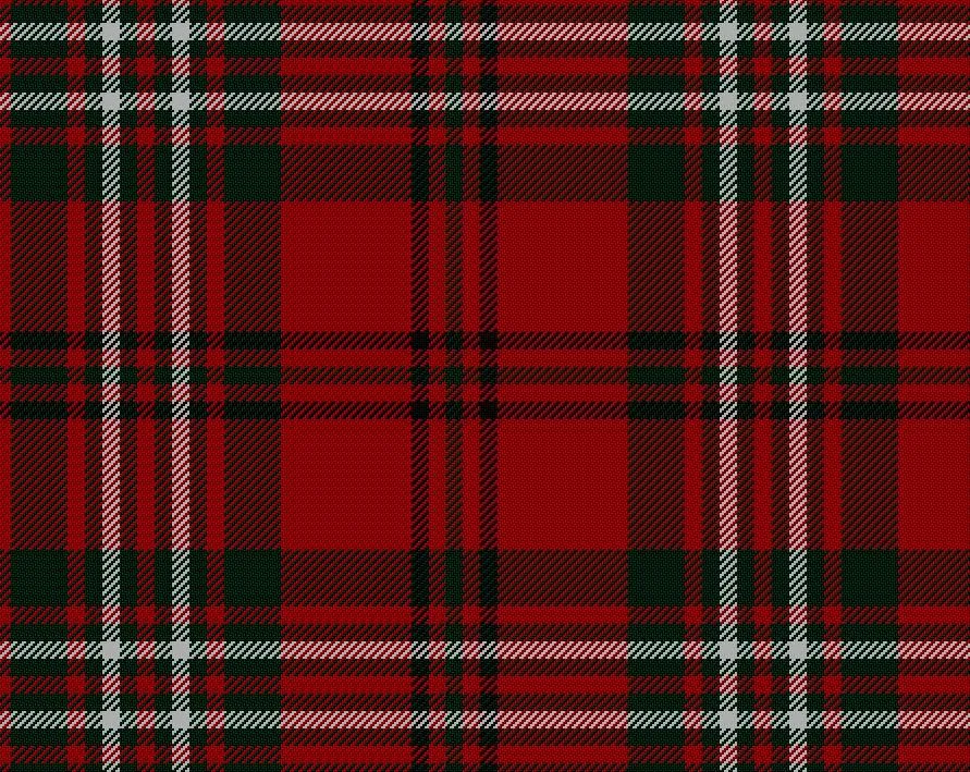 Scott Red Modern Tartan Scarf